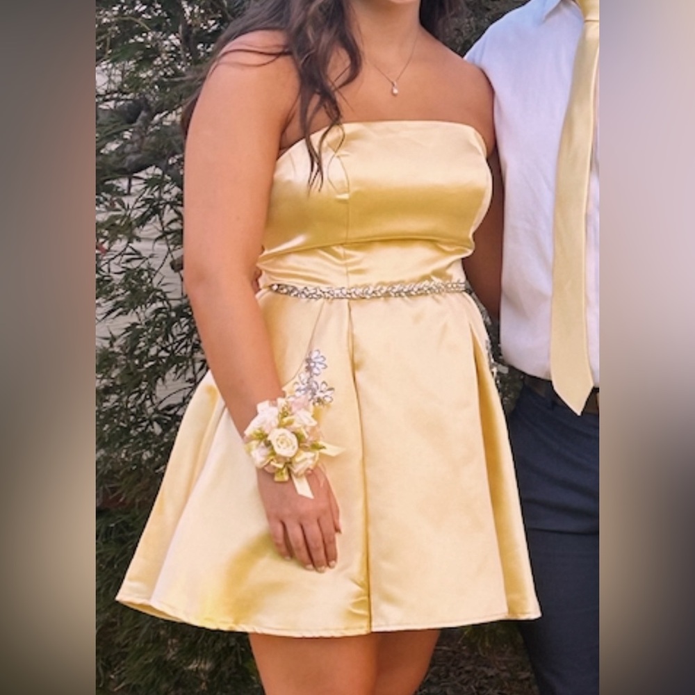 Yellow Homecoming Dress